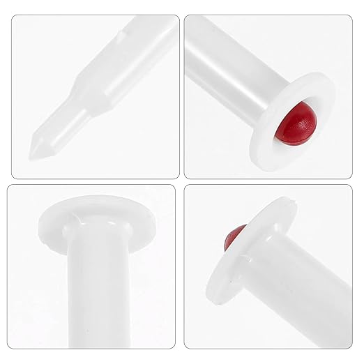 10pcs Chicken Thermometer Turkey Timer, Meat Turkey Thermometer Popup, 1.8 Inches Good Cook Popup Timers for Cooking Chicken Beef