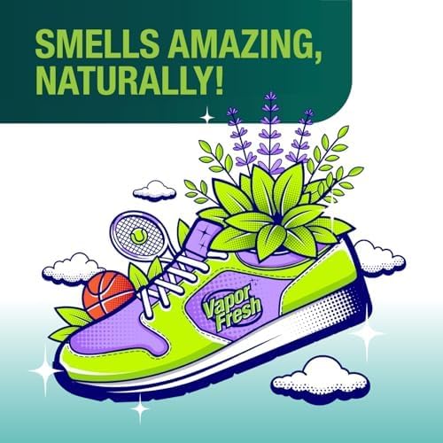 Vapor Fresh Shoe Deodorizer Spray, 4oz (Eucalyptus Lavender) - For Boots, Sneakers, Cleats, Sandals and More - Powerful Shoe Odor Eliminator With Essential Oils (3-pack)