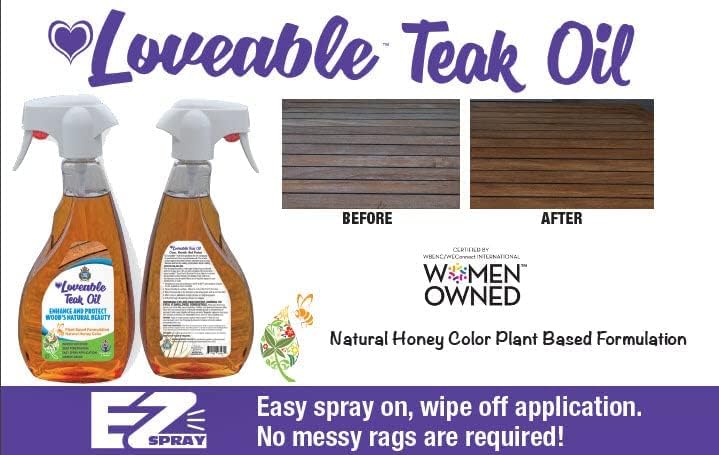 EcoDecors Loveable 24 oz Spray Bottle Teak Oil