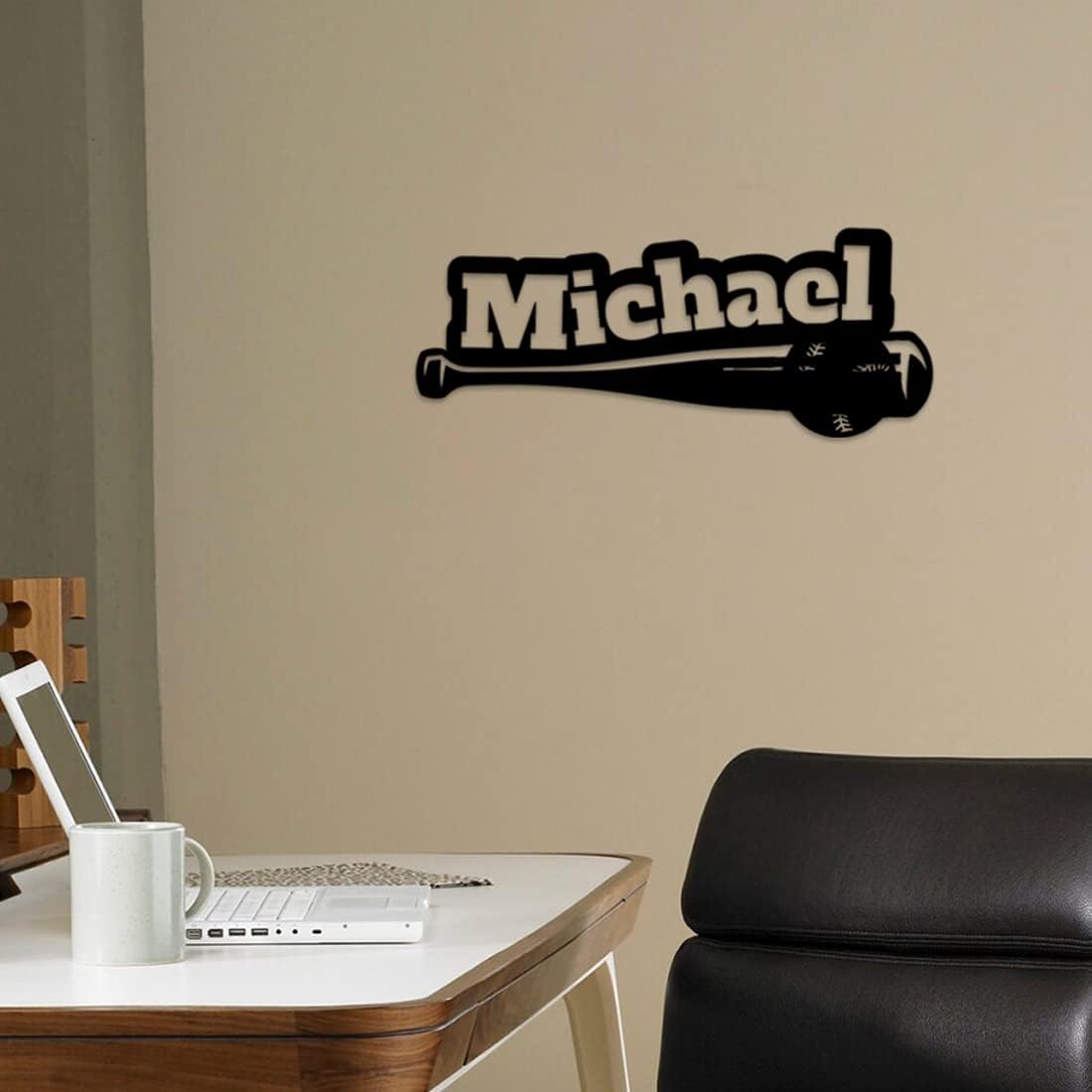 Personalized Name 7 Colors Baseball lamp Custom Baseball Wall Art Night Light LED Name Sign Gift for Men Baseball Lover