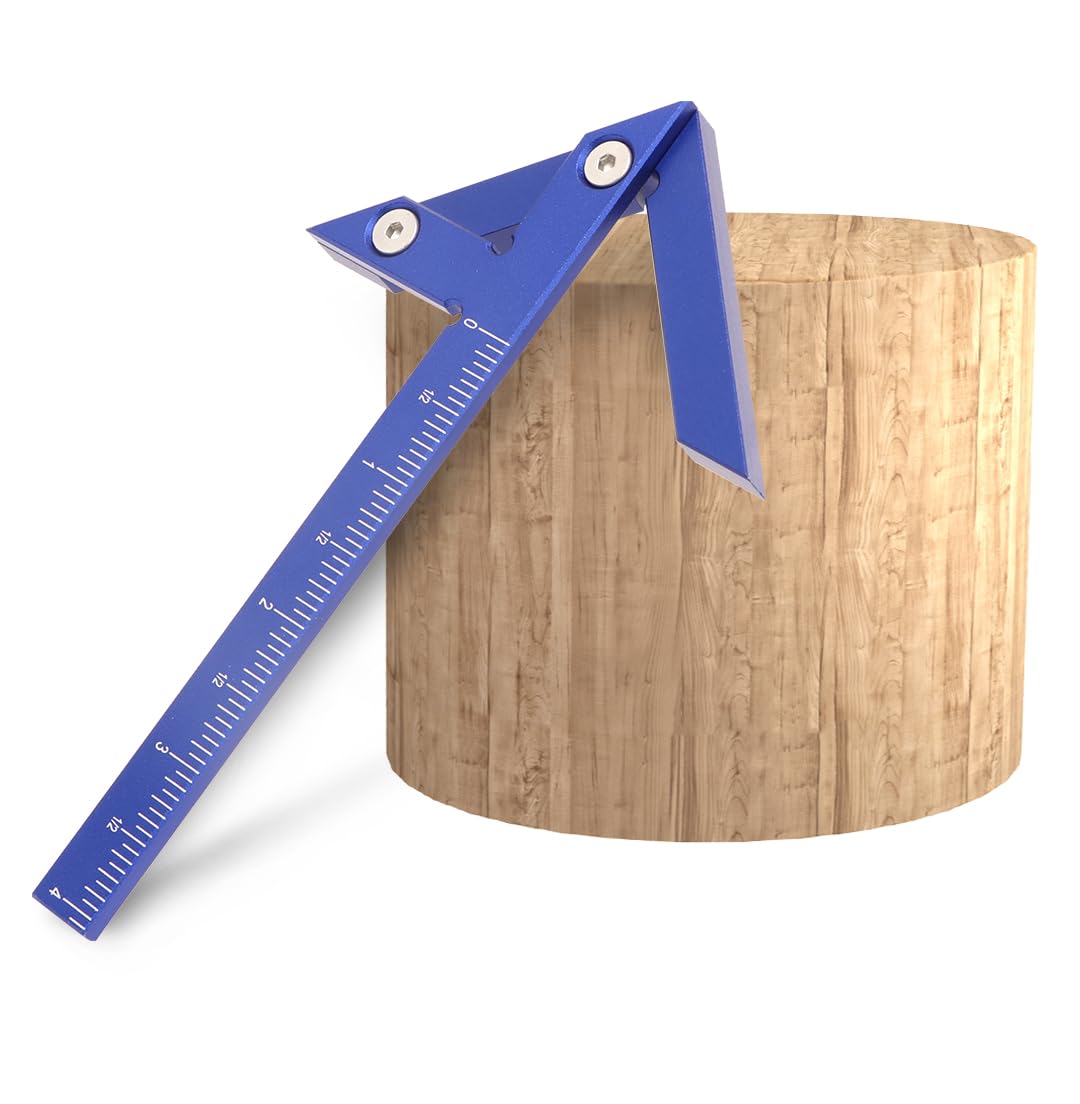 Aluminum Imperial Circle Center Positioning, 45/90 Degree Positioning Ruler, Right Angle Positioning, Centerline Positioning, Multi-Function Arrow Ruler, High-Precision Measuring Ruler,044BL