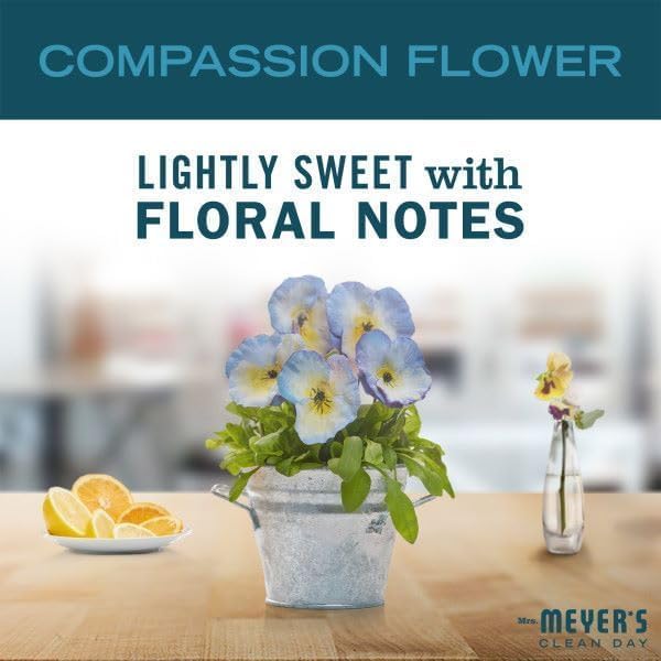 MRS. MEYER'S CLEAN DAY Liquid Dish Soap Refill, Compassion Flower, Packaging May Vary, 48 fl. oz