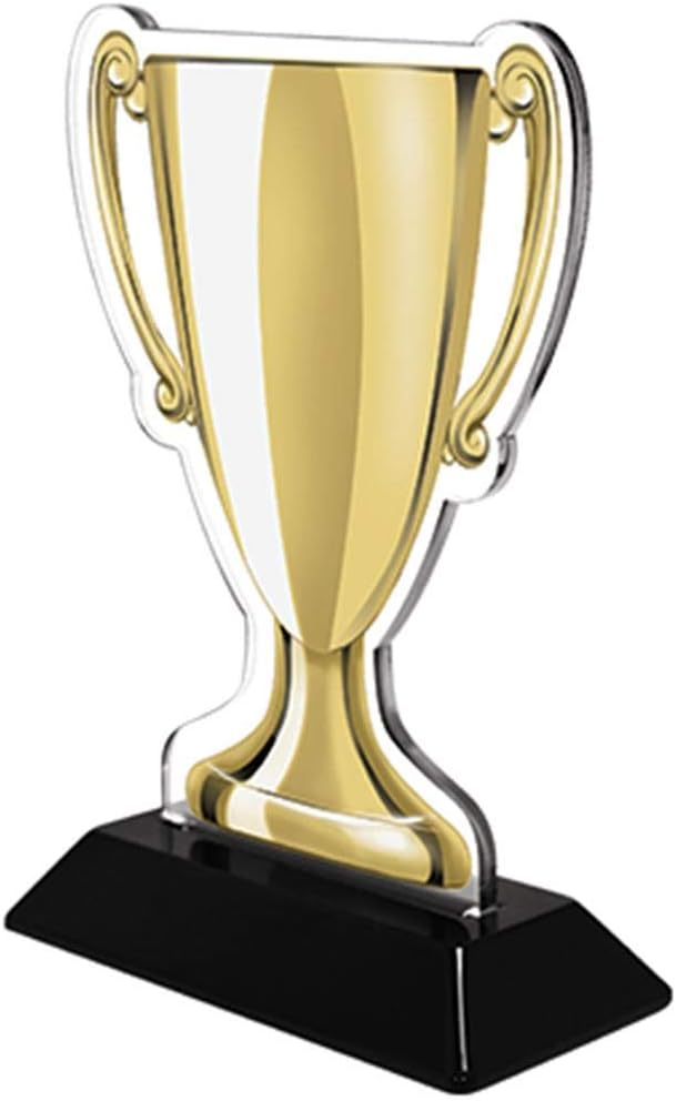 Crown Awards 7" Disc Golf Gold Cup Trophies, Custom Disc Golf Acrylic Cup Trophy