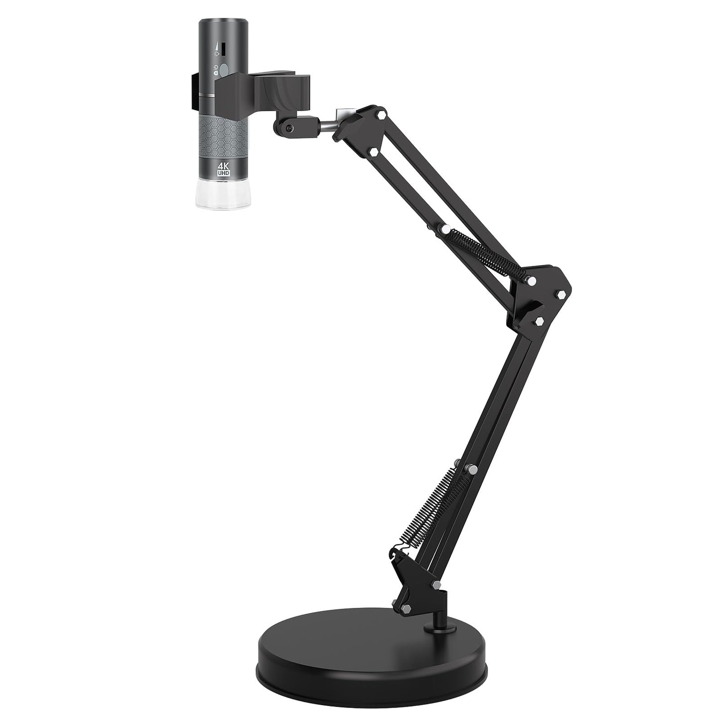 4K WiFi Digital Microscope for iPhone Android Phone and Windows Mac Linux Chrome, HD 3840x2160p Wireless Microscope Camera with