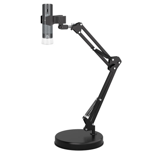 4K WiFi Digital Microscope for iPhone Android Phone and Windows Mac Linux Chrome, HD 3840x2160p Wireless Microscope Camera with