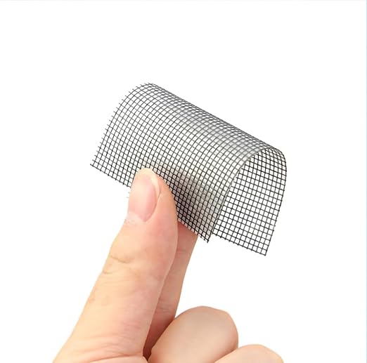 Upgraded Window Screen Repair Tape 4in*16.4FT(196.8in) Ventilated Screen Repair Patch Strong Adhesive Screen Repair Kit Removable Seam Glue Mesh Repair Fiberglass Screen Tape(Black)