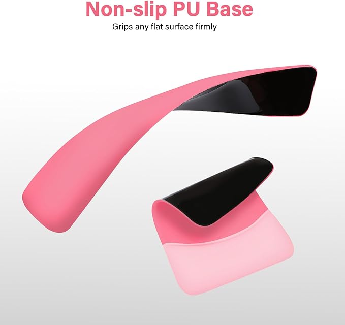 MOSISO Wrist Rest Support for Mouse Pad&Keyboard Set, Rectangular Ergonomic Mousepad Non-Slip Base Home/Office Pain Relief&Easy Typing Pad with Neoprene Cloth&Raised Silicone Lining, Melon Pink