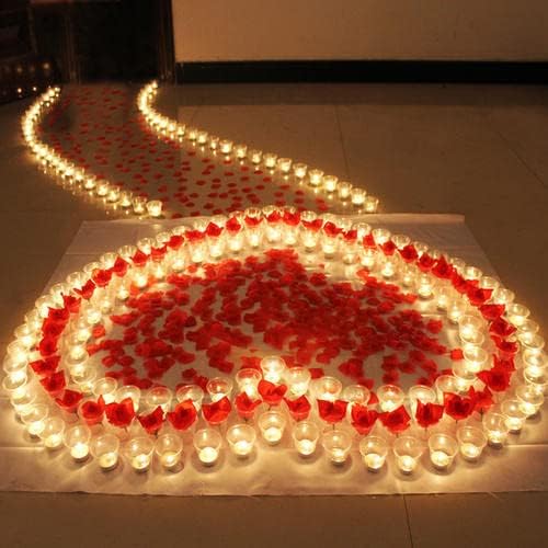 YIWER Tea Lights LED Tea Light Candles 200 Hours Pack of 200 Realistic Flickering Bulb Battery Operated Tea Lights for Seasonal Festival Celebration Electric Fake Candle in Warm Yellow(2 * 100)