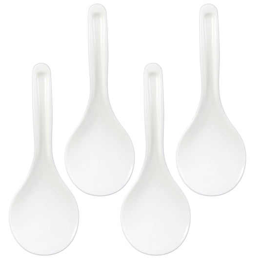 Curved Standing Rice Spoon Paddle, 2Pcs Non Stick Rice Scooper Potato Serving Spoon, Heat Resistant Cooker Scoop Paddle