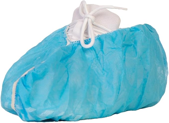 Tronex Non Slip Nonwoven Medical Disposable Shoe Cover, Fluid Resistant, Non-Skid Tread Pattern (300, Unisize)