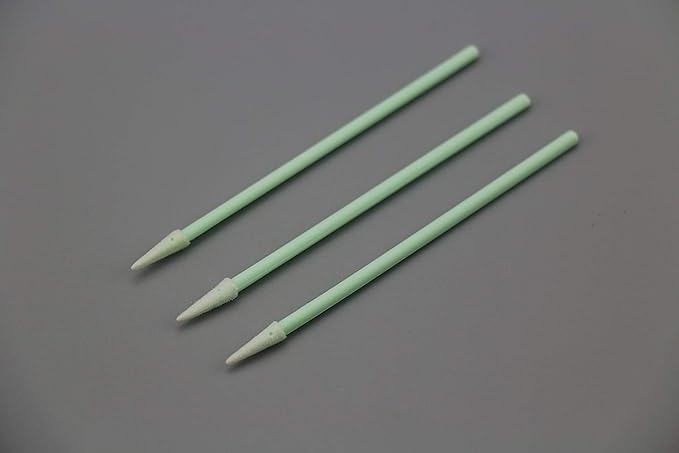 3.0" PCB Board Cleaning Swabs, Cleanroom Lint Free Pointed Foam Tip Swab for Camera, Optical Lens, Electronics, Detailing, Small Hole and Hard-to-Reach Area CK-FS750 (100)