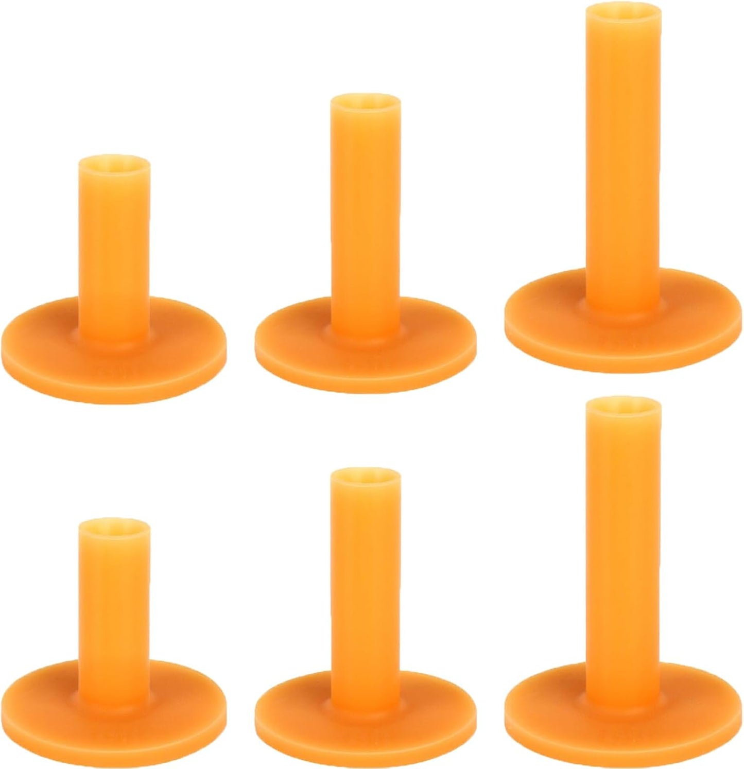 Rubber Golf Tees for Mats, Driving Range Tee, Golf Accessories for Indoor & Outdoor Practice, 6 Pcs T Shape Rubber Tees for Driving Range & Simulator