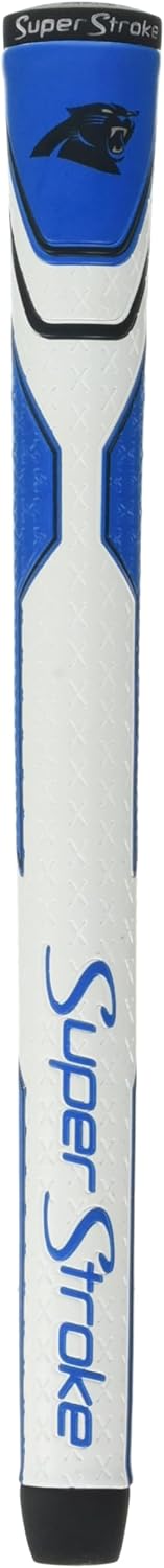 SuperStroke NFL Golf Club Grip, Standard Size, Black, Rubber, Textured