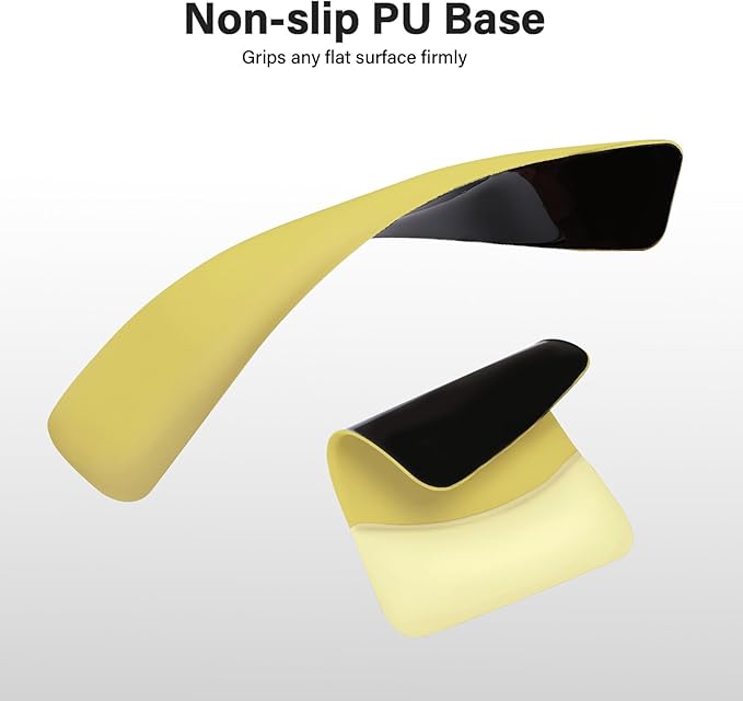 MOSISO Wrist Rest Support for Mouse Pad&Keyboard Set, Rectangular Ergonomic Mousepad Non-Slip Base Home/Office Pain Relief&Easy Typing Pad with Neoprene Cloth&Raised Silicone Lining, Yellow