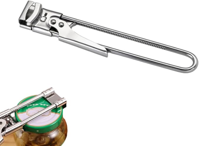 Wavhang Jar Opener, Jar Opener for Weak Hands, Multifunctional Adjustable Can Opener, Adjustable Stainless Steel JarOpener, For Seniors, Kids, Weak Hands (L)