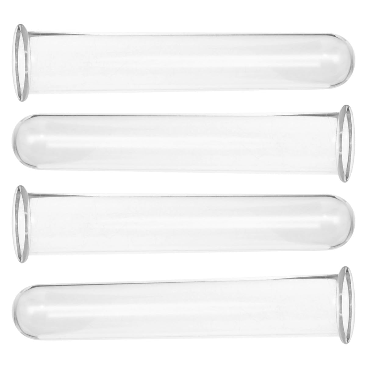 Operitacx 4pcs Glass Test Tube Hydroponic Vases Set 2.5x3x18cm Decorative Plant Propagation Holders for Desk and Wall Terrarium Home Garden Décor