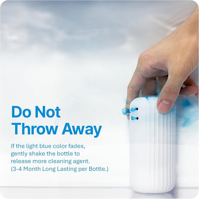 Fresh & Fresh Automatic Toilet Bowl Cleaners - 3 Bottles(UPTO 2500 FLUSHES/Bottle), Commercial and Residential Cleaner 3-4 MONTH Lasting Toilet Bowl Cleaner Bottle