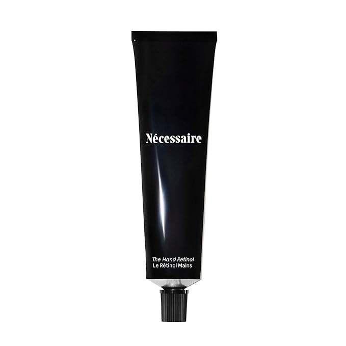 Nécessaire The Hand Retinol. Anti-Age Repair Serum. For Crepiness, Wrinkles, Spots, Brittle Cuticles. 0.25% Pure Retinol. 5% AHA. Dermatologist-Tested. Hypoallergenic. Non-Comedogenic. 2.2 fl oz.