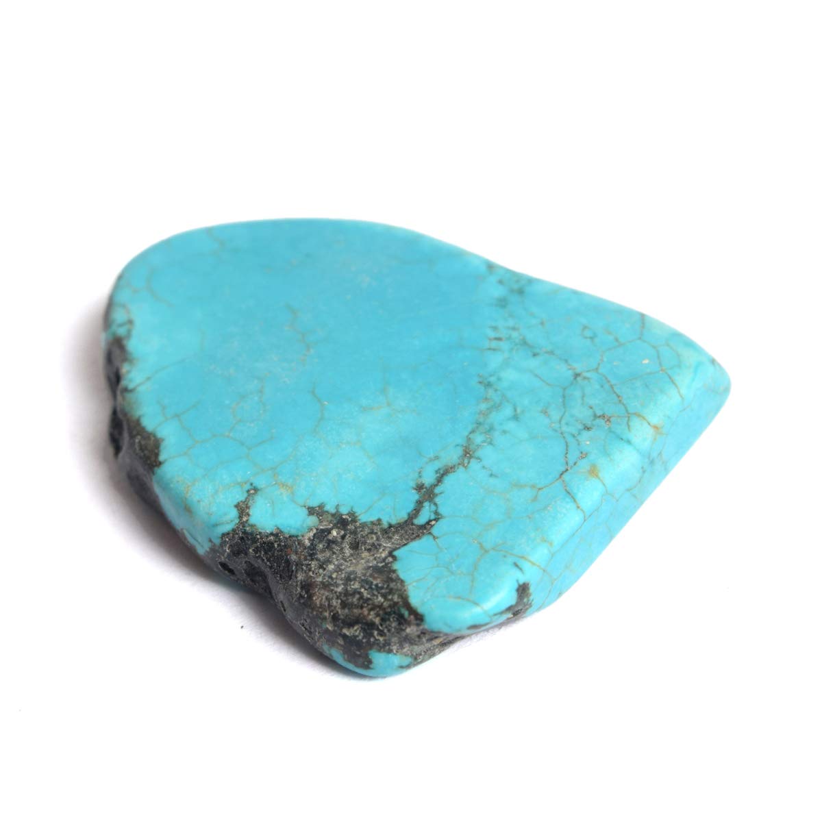 Genuine Rough Blue Turquoise Slab 105.00 Ct Natural Uncut Rough Certified Raw Rare Turquoise Crystal Stone