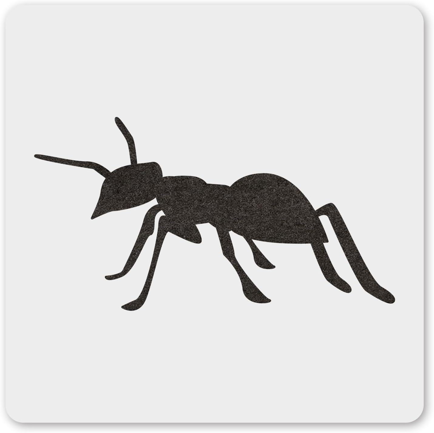 MAGJUCHE Ant Stencil 6 Inches, Reusable Stencil for Painting DIY Crafts Decor