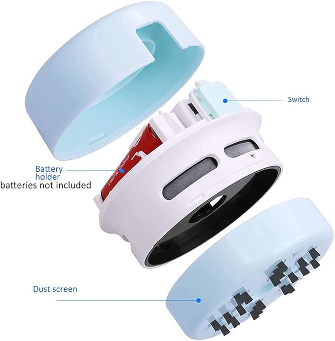 Desktop Vacuum Cleaner Mini Table Dust Diamond Paint Sweeper 8.5x6.3cm No Battery