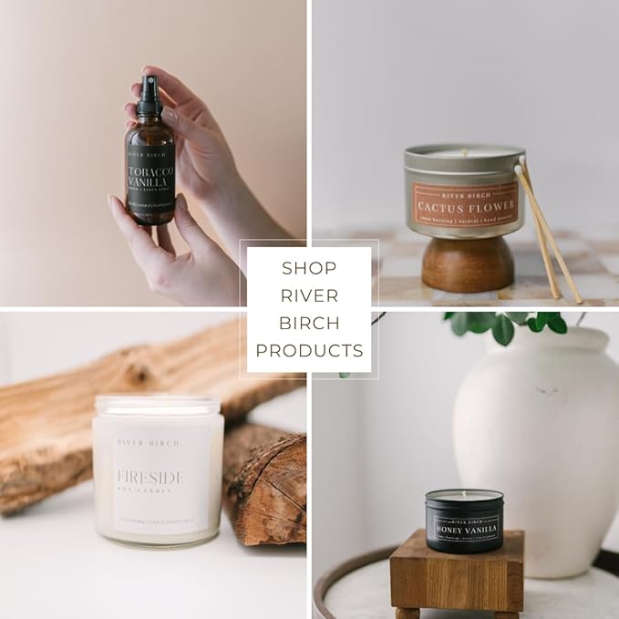 River Birch Bluebonnet Scented Natural Hand Soap -Handmade Hand Soap -Moisturizing Hand Wash with Amber Glass Dispenser - Luxury Scented Hydrating Soap - Vegan and Non-Toxic -16 Fl Oz