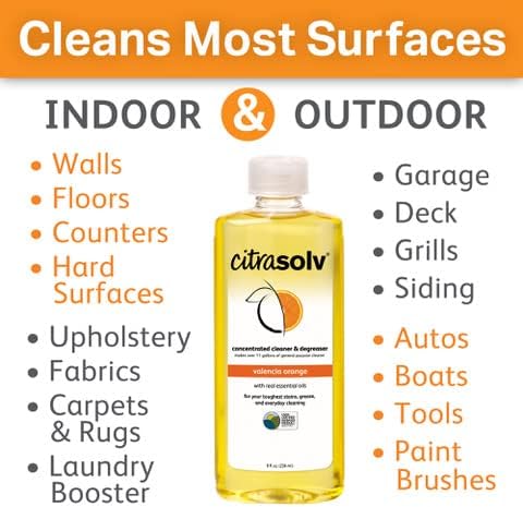 Citra Solv & Air Scense | Special Bundle | Concentrated Cleaner & Degreaser 32 fl oz| Essential Oil Air Freshener Vanilla 4PK| Household Cleaner Non-Aerosol | Valencia Orange & Vanilla