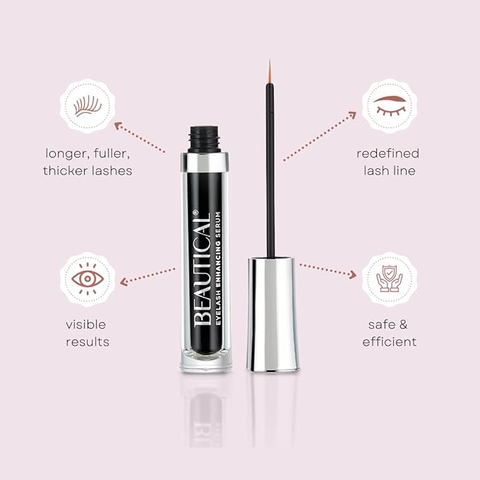 Eyelash Serum – Lash Enhancing & Conditioning Formula with Botanical Ingredients for the Appearance of Fuller, Shinier & Healthier-Looking Lashes – Nourishing Lash Care, 3ml