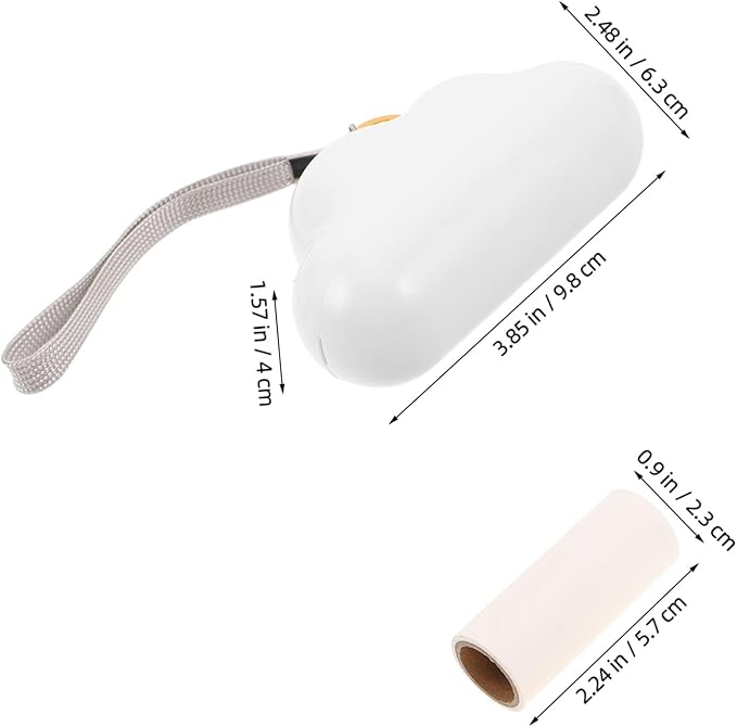 Reusable Mini Lint Roller for Clothes Portable Pet Hair Remover with Refillable Sticky Sheets Compact Travel Sticky Roller for Dust and Fuzz Cleaning