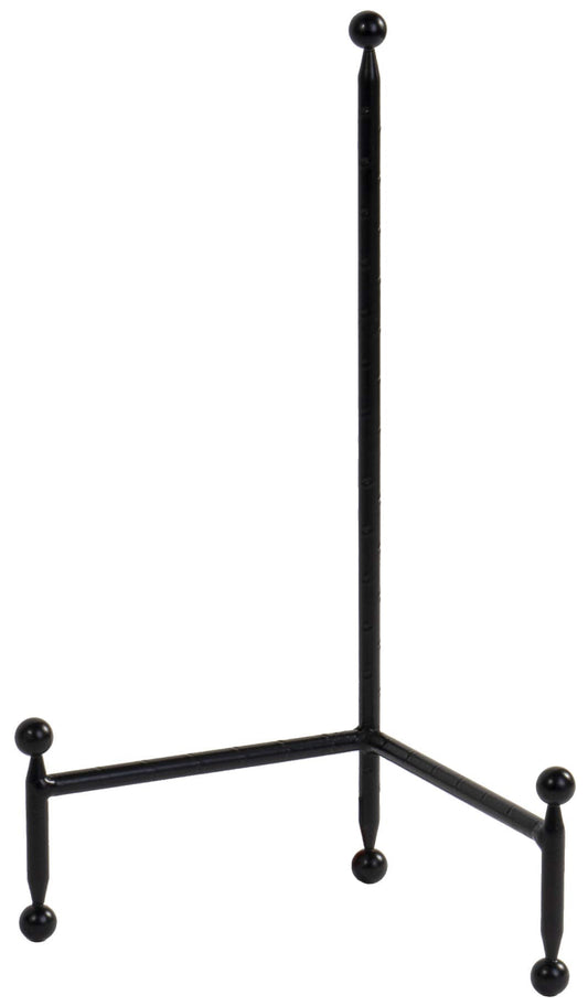 Red Co. Decorative Tripod Plate Stand and Art Holder Easel in Black Finish - 14" h