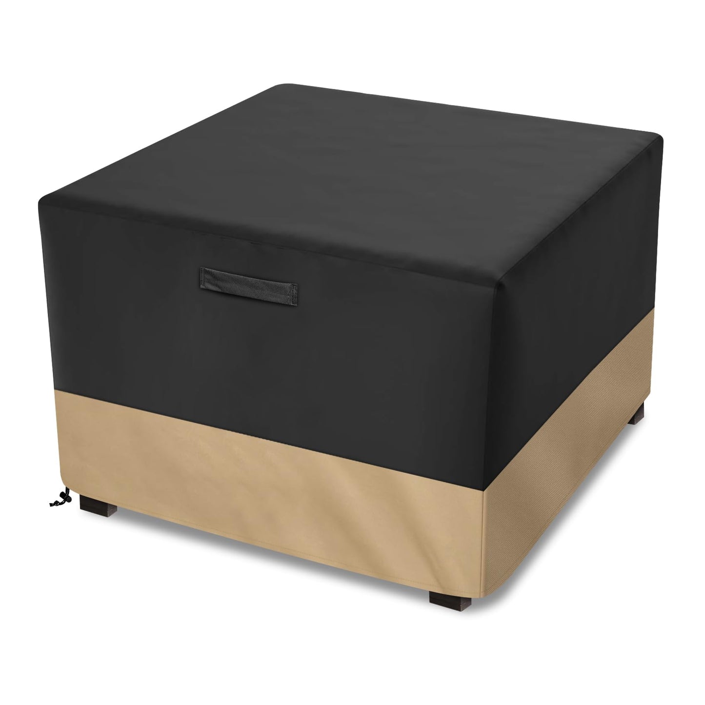 Stanbroil 40-Inch Patio Square Cover, 600D Waterproof Fire Pit Cover for Outdoor Fire Pit Table, Fire Bowl, Patio Furniture, Waterproof, Black
