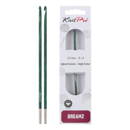 KnitPro Dreamz Afghan/Tunisian Crochet Hook | US Size E (3.5mm)