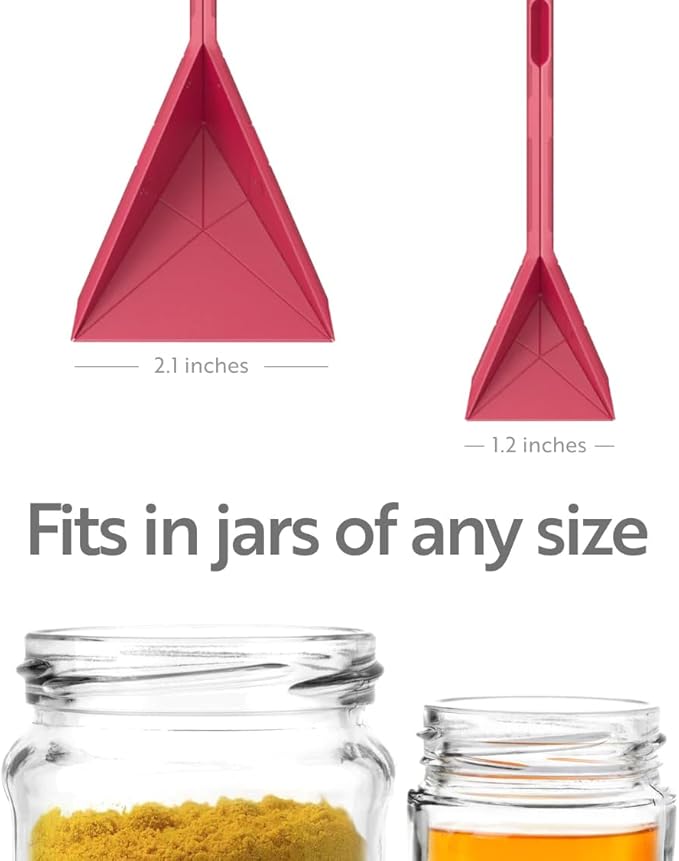 POLYGONS - Original Flat 3-in-1 Folding Measuring Spoons | 2 Spoons fold into 6 Sizes | Magnetic | DuraBend Tech lasts 100k+ folds | LeakProof for Wet & Dry | Gift Packaging | Baking/Cooking (Black)