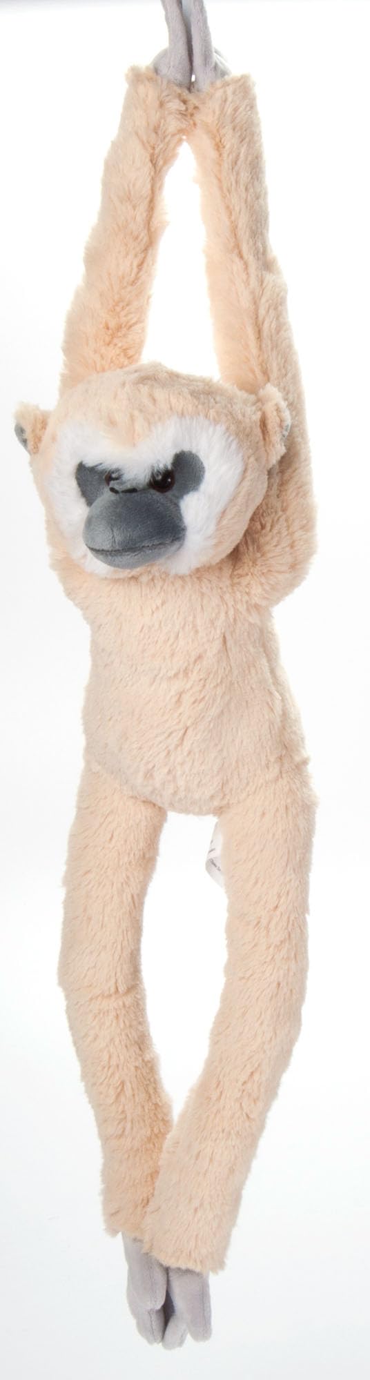 The Petting Zoo Hanging White-Handed Gibbon Monkey Stuffed Animal Plushie, Gifts for Kids, Wildlife Animals, Monkey Plush Toy 20 Inches