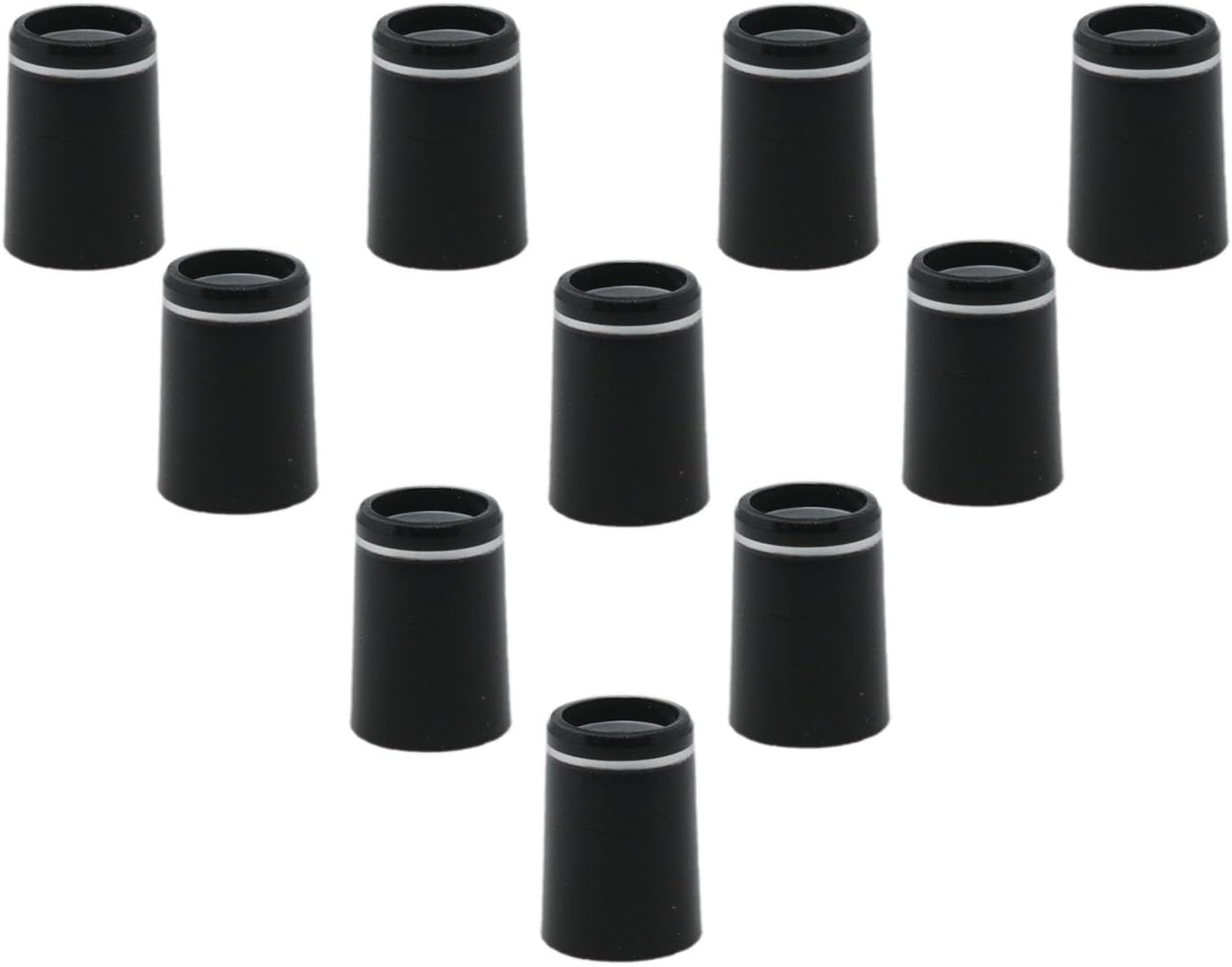 yukata Black Golf Ferrules Golf Club Ferrules Golf Ring Golf Tapered Ferrules 0.335 Golf Club Parts for Most Brands of Irons 10PCS