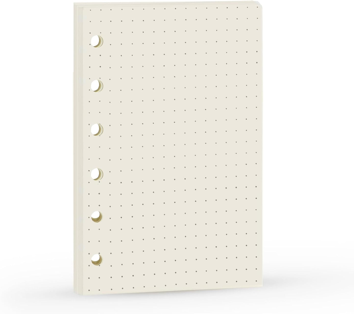 A7 Dotted Design Planner Refill 6 Holes Notebook Binder Refills, A7 Dot Matrix Planner Inserts for Filofax 100gsm Paper Pocket Size, 4.84 x 3.23'', Harphia