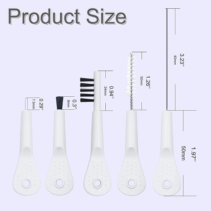 5pieces Hearing Aid Cleaning Brush Kit for Earbuds/Headphones, Multi-Functional Cleaner Kit Brushes Tools Ideal Gift