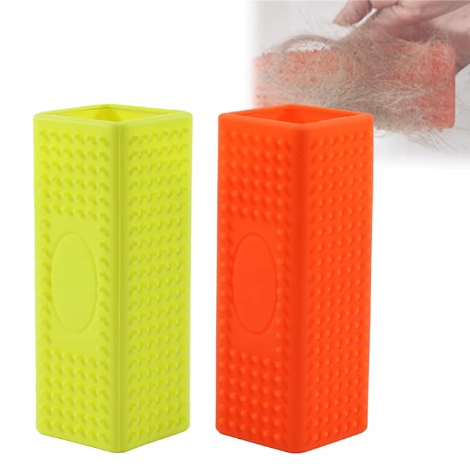 Pet Hair Remover for Furniture and Carpets - Rubber Brush Roller for Sofas and Hollow Cleaner