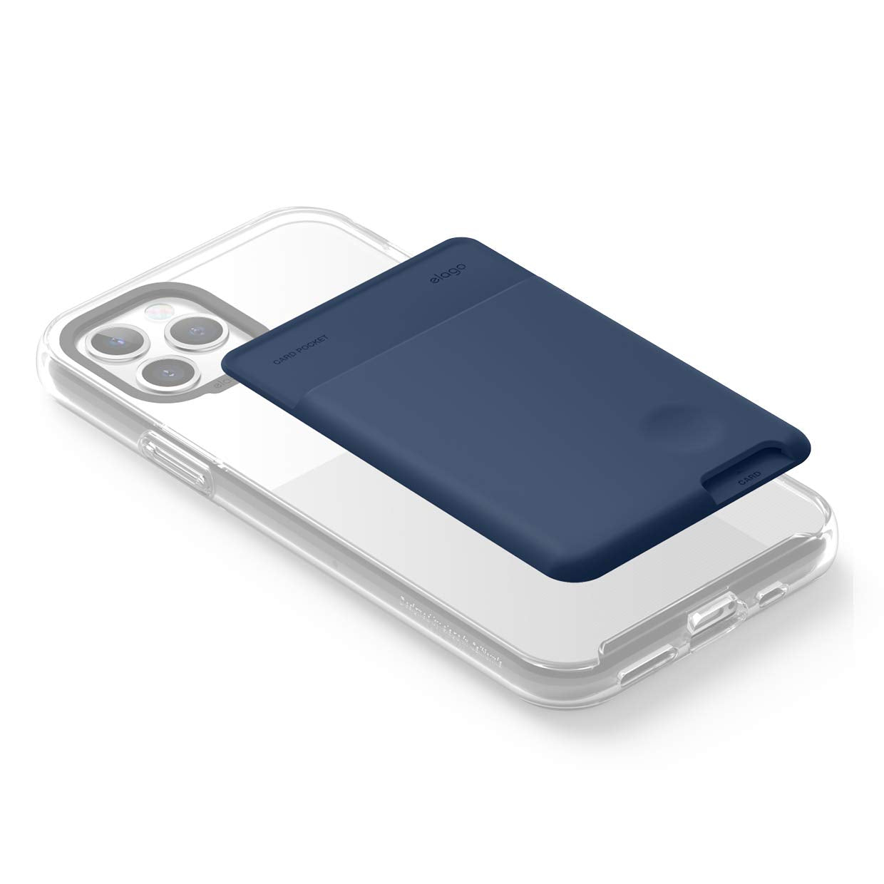 Elago Phone Card Holder - Secure Wallet, Ultra Slim For Back Of Phone, 3M Adhesive Id Iphone, Galaxy And Most Smartphones [Jean