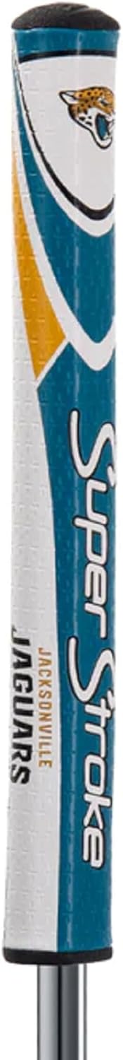 SuperStroke NFL Golf Club Grip, Standard Size, Black, Rubber, Textured