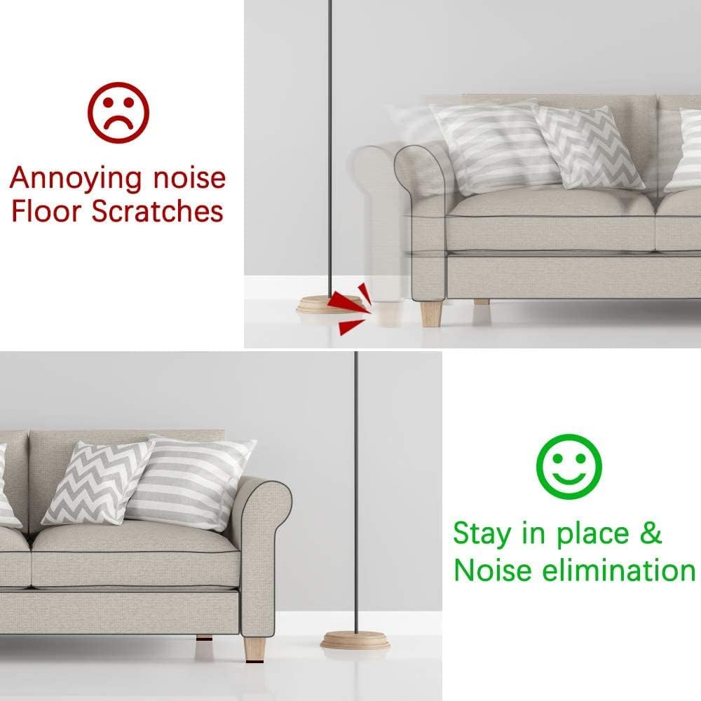 Yelanon Non Slip Furniture Pads -38 pcs(1+2+3)" Furniture Grippers Hardwood Floors, Non Skid for Furniture Legs,Self Adhesive Rubber Feet, Anti Slide Furniture Protector for Keep Couch Stoppers