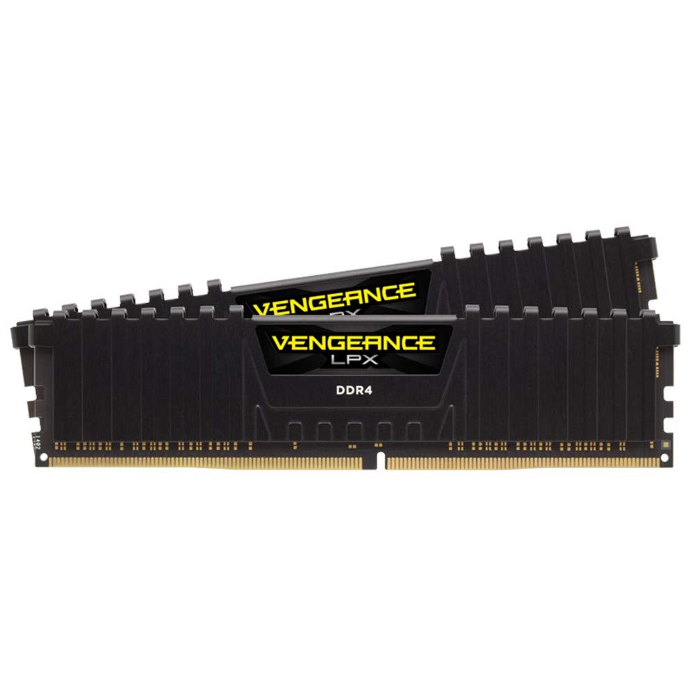 CORSAIR VENGEANCE LPX DDR4 RAM 16GB (2x8GB) 3600MHz CL18-22-22-42 1.35V Intel AMD Desktop Computer Memory - Black (CMK16GX4M2D3600C18) -Like New