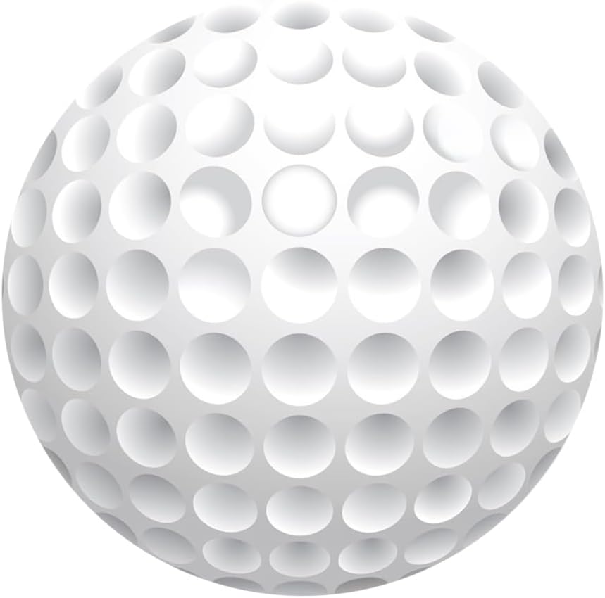 Laeacco 5.5x5.5ft Golf Theme Round Backdrop White Golf Ball Circle Backdrop Cover Golf Sports Themed Birthday Photo Background for Men Women Birthday Sports Match Games Club Party Portrait Booth Props
