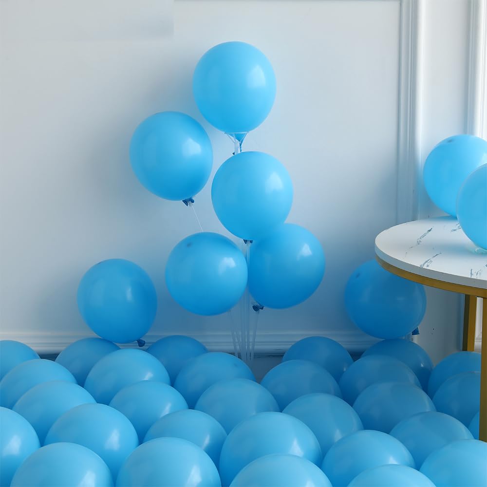 PageebO Travel Themed Party Balloon Arch Kit 131pcs Dusty Blue Coffee Balloon with Globe Plane Aluminium Balloon for Time Flies 1st Birthday Party Retirement Farewell Party Decorations