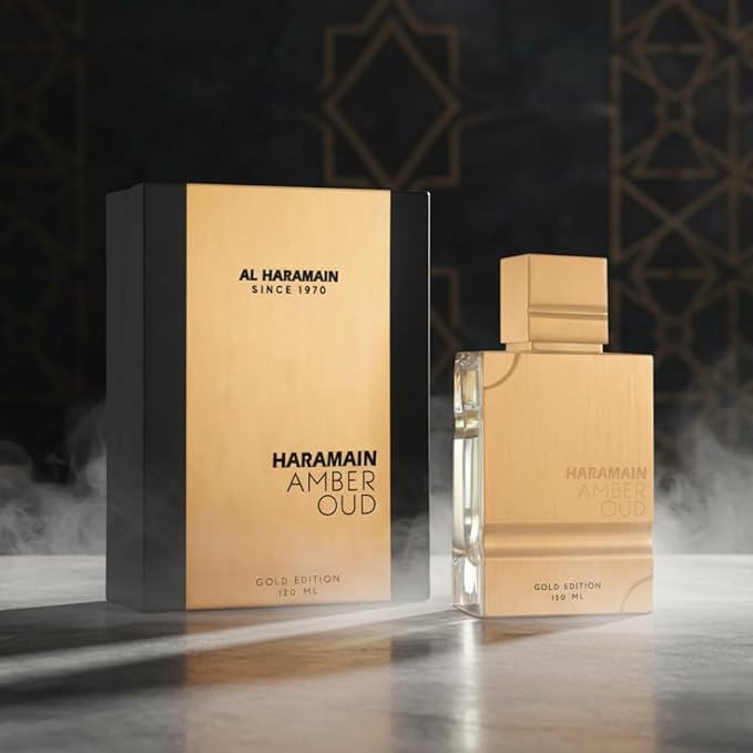 Al Haramain Amber Oud Gold Edition Eau De Parfum Spray 120ml (4 oz) - Unisex Arabian Perfume for Women & Men, Long-Lasting Amber Cologne with Refreshing & Sweet Fragrance