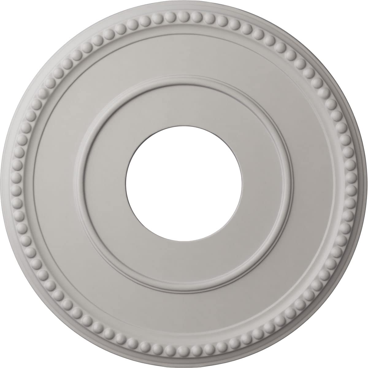 Ekena Millwork Cm12Bruwf 12 1/2Od X 3 7/8Id X 3/4P Bradford Ceiling Medallion Fits Canopies Up To 6 5/8, Ultra Pure White