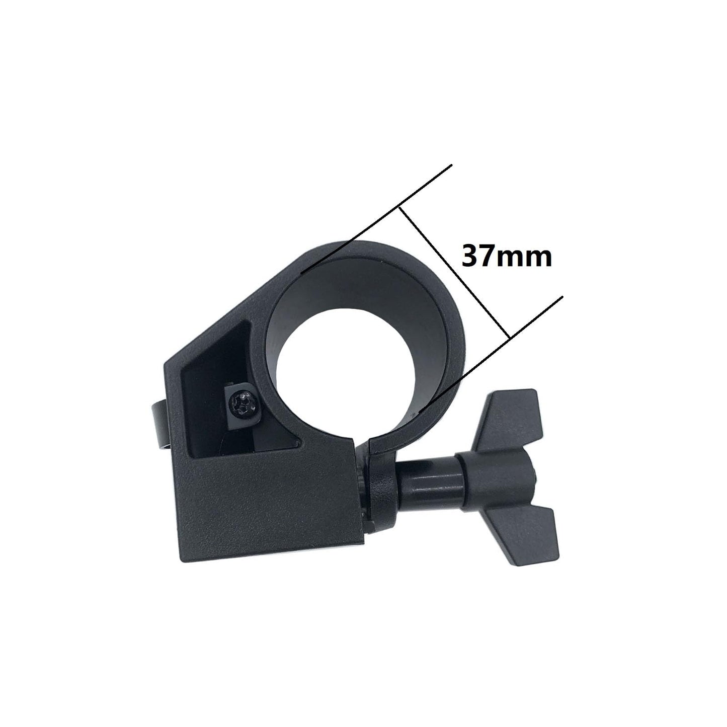 Tuoren Electronic Drum Rack Clamp Adjustable 12Mm-37Mm Drum Rack T Clamp, Percussion Drum Rack Tube Clip Bracket For 1.46Inch El