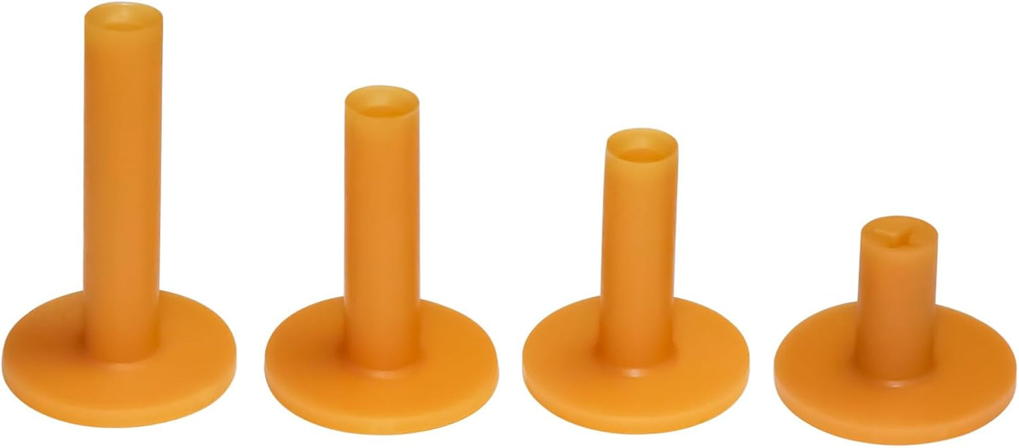 LeFeng Sports Golf Rubber Tees Holder Set, Mixed Size Durable and Hight Elastic Driving Range Tees, Colorful Golf Tees for Golf Practice Mat