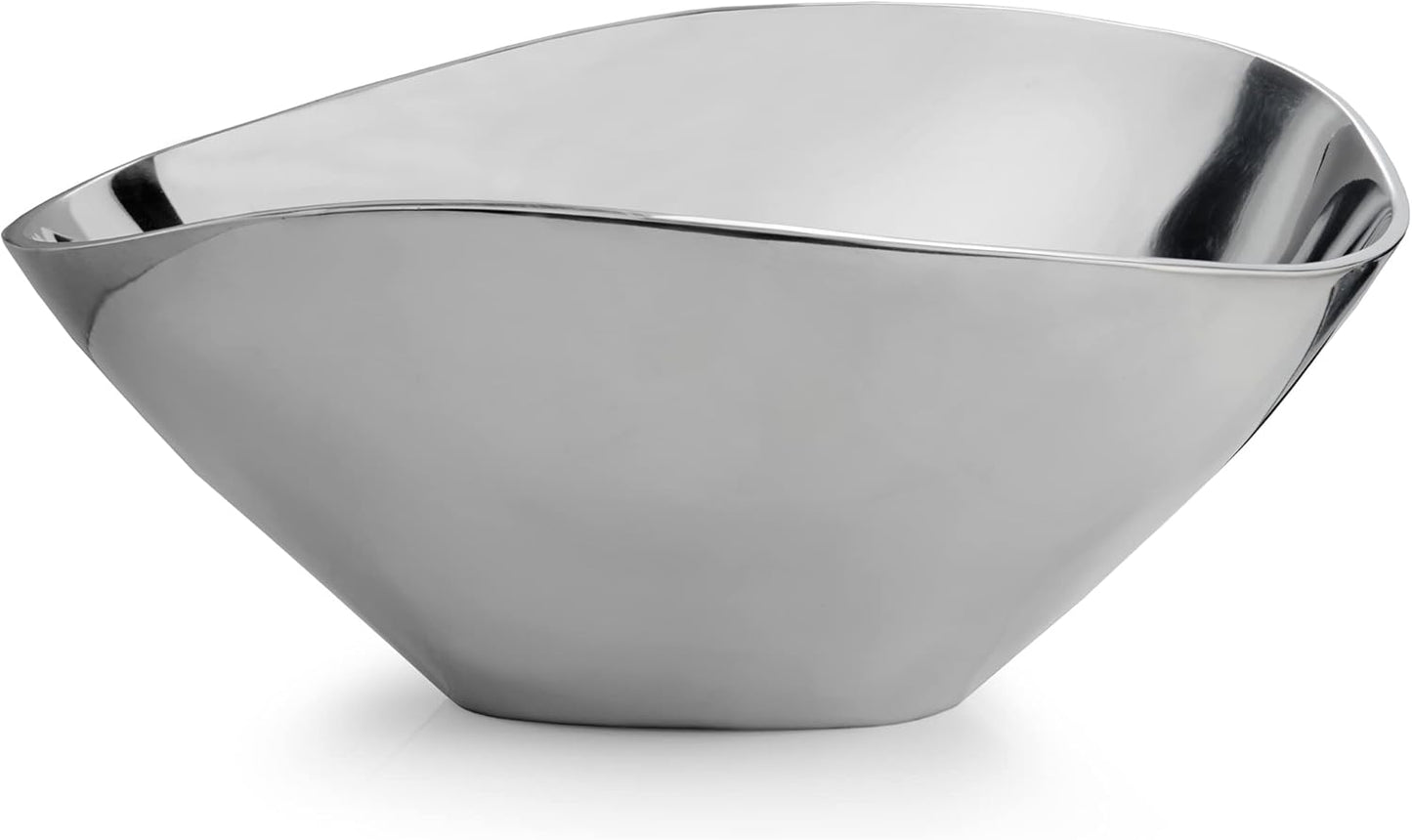 Nambé Grande Butterfly Bowl, 16-Inch Elongated Sculptural Serveware with Winged Curves – Modern Decorative Alloy Serving Bowl & Centerpiece for Dining Table, Buffet, or Home Décor & Entertaining