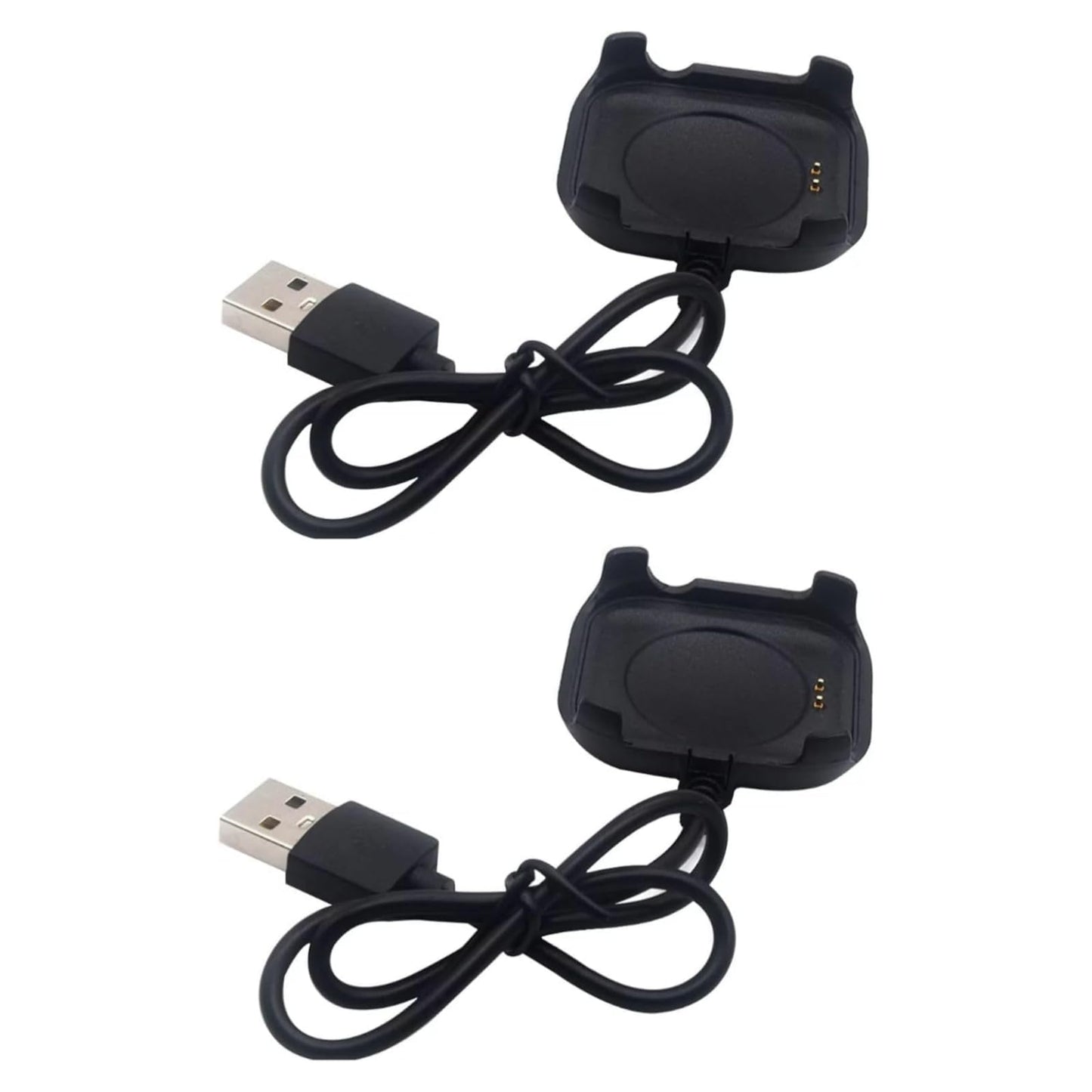 2Pcs Black 30Cm Usb Chargeable Charging Cable Adapter,Charging Cable Charger Cord For Hw22 Intelligent Watch Magnetic Charger Do